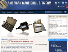Tablet Screenshot of americanmadedrillbits.com